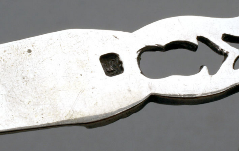 Leopard Antiques Silver Cast Sugar Tongs